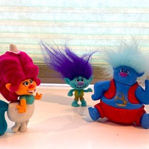 Trolls work tour figures -5 pieces